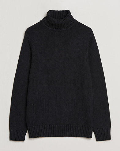 Mies | Contemporary Creators | A Day's March | Forres Cotton/Cashmere Rollneck Black