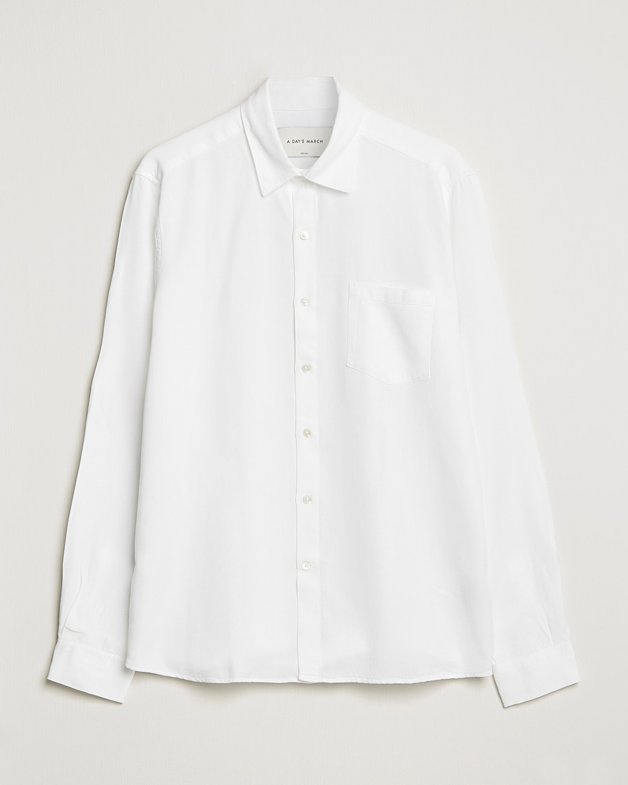 A Day's March Daintree Lyocell Shirt White – Valkoinen