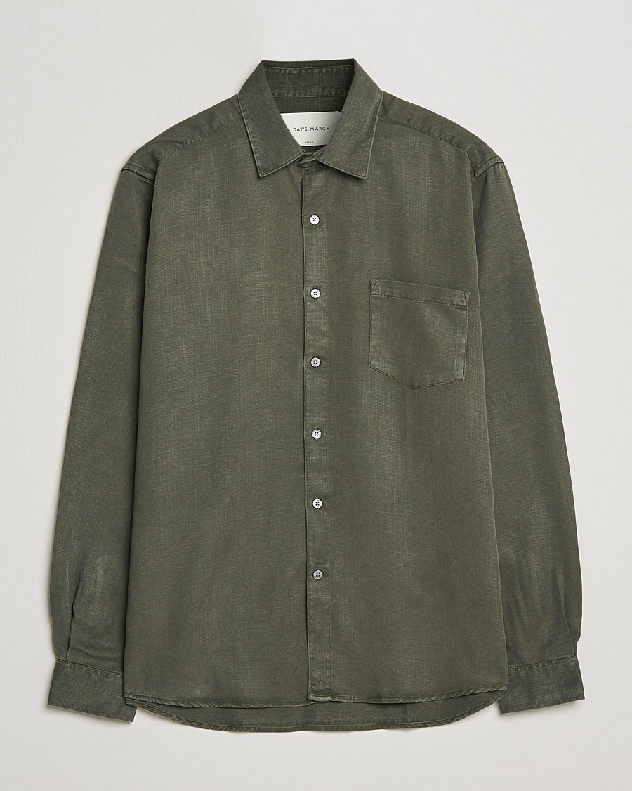A Day's March Daintree Lyocell Shirt Olive – Vihreä