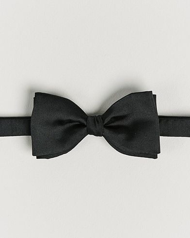 Mies | Rusetit | Stenströms | Pre-Tied Silk Bow Tie Black