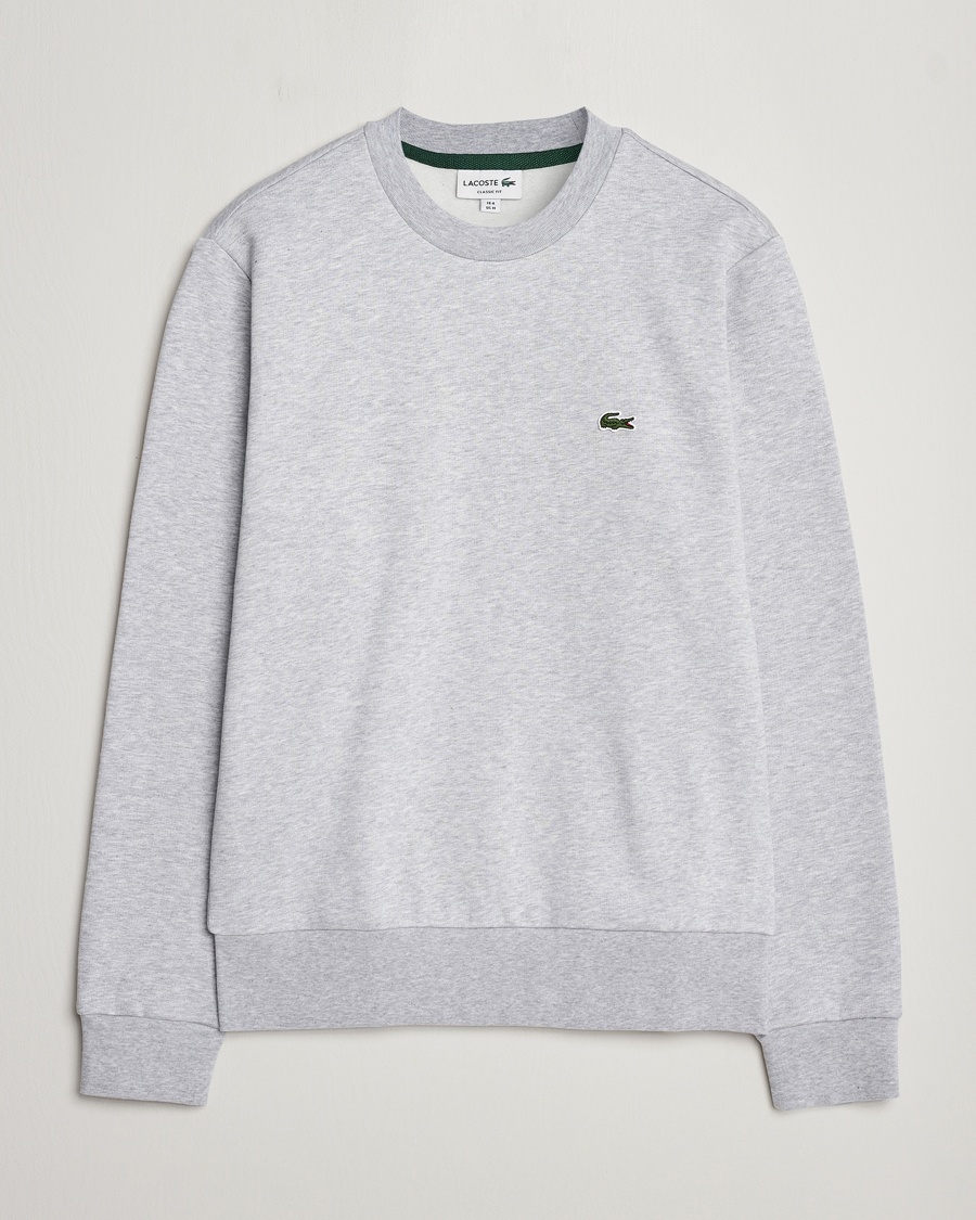 Lacoste Crew Neck Sweatshirt Silver Chine – Harmaa
