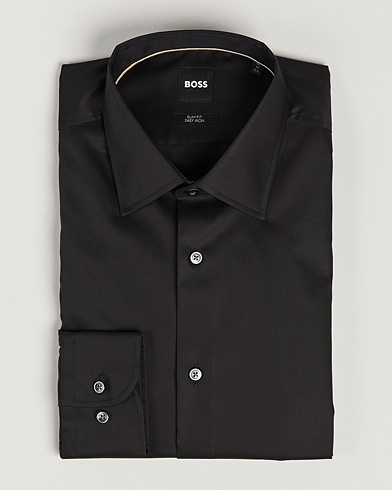 Mies |  | BOSS | Hank Slim Fit Shirt Black