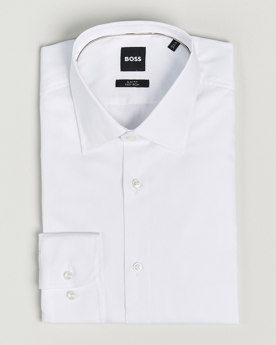 BOSS BLACK Hank Slim Fit Shirt White – Valkoinen
