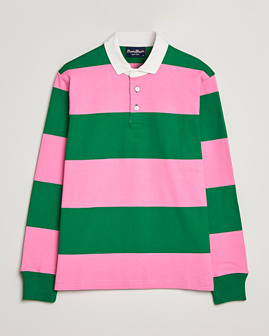 Mies | Vain Care of Carlilta | Rowing Blazers | Block Stripe Rugby Pink/Green