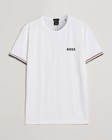 Mies | Active | BOSS Athleisure | Performance MB Crew Neck T-Shirt White