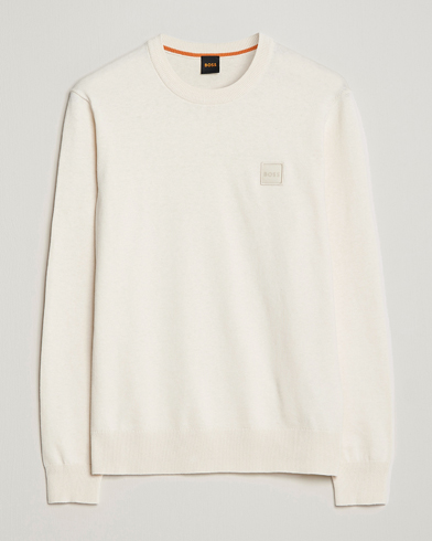 Mies | Uutuudet | BOSS Casual | Kanovano Knitted Sweater Open White