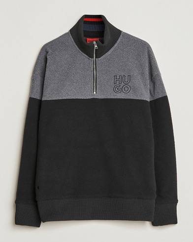 Mies | Vaatteet | HUGO | Dorpin Half Zip Sweater Black