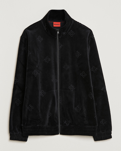 Mies |  | HUGO | Dornbill Velvet Full Zip Jacket Black