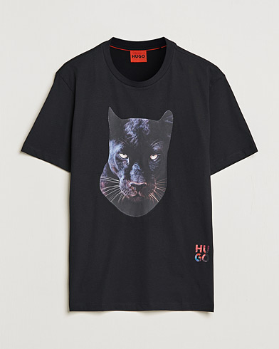 Mies |  | HUGO | Deetah Logo Crew Neck T-Shirt Black