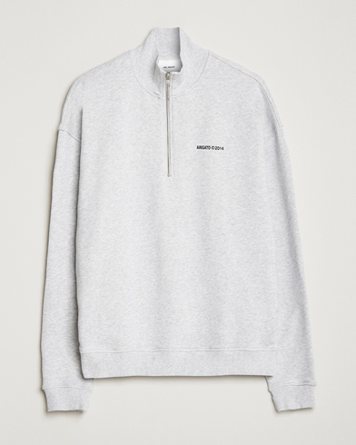 Mies |  | Axel Arigato | Monogram Half Zip Sweater Grey Melange