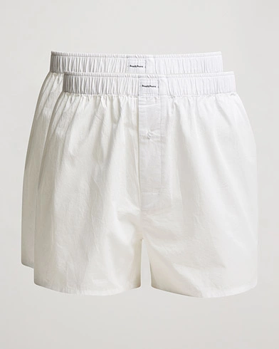 Mies | Alushousut | Bread & Boxers | 2-Pack Boxer Shorts White