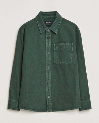 Mies | Paitatakit | A.P.C. | Basile Shirt Jacket Dark Green