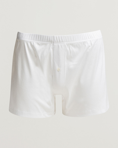 Mies |  | Zimmerli of Switzerland | Sea Island Cotton Boxer Shorts White