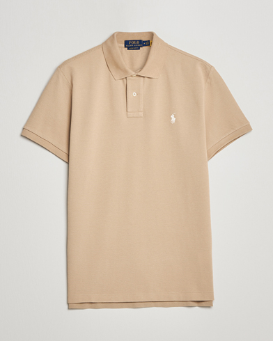 Mies |  | Polo Ralph Lauren | Custom Slim Fit Polo Coastal Beige