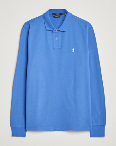 Mies | Pikeet | Polo Ralph Lauren | Custom Slim Fit Long Sleeve Polo Maidstone Blue
