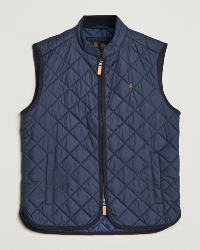Mies |  | Morris | Teddy Quilted Vest Old Blue
