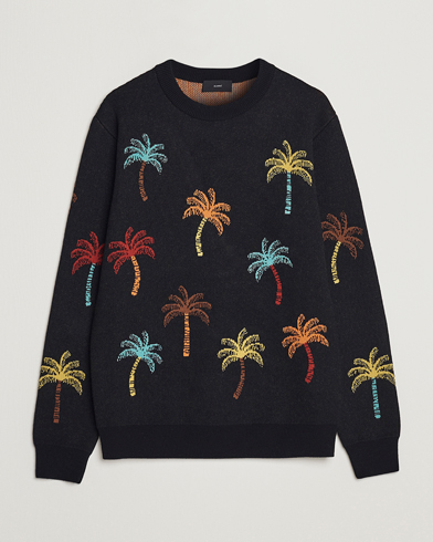 Mies | Luxury Brands | Alanui | Palm Tree Jacquard Sweater Black