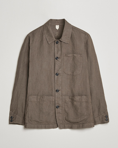 Mies | Paitatakit | Altea | Linen Shirt Jacket Olive