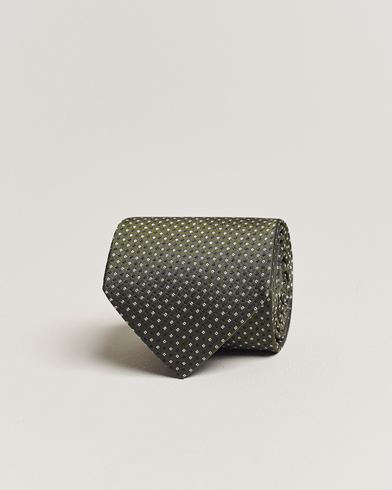 Mies | Solmiot | Amanda Christensen | Silk Micro Printed 8cm Tie Olive