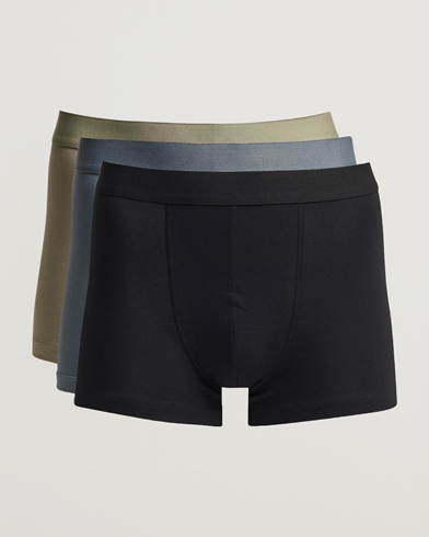 Mies | Trunks | Bread & Boxers | 3-Pack Boxer Brief Blue/Green/Black
