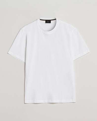 Mies |  | Brioni | Short Sleeve Cotton T-Shirt White