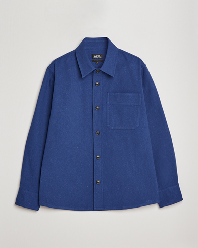 Mies | Rennot | A.P.C. | Basile Cotton Shirt Jacket Navy