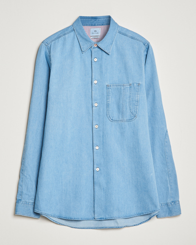 Mies |  | PS Paul Smith | Regular Fit Denim Shirt Light Blue