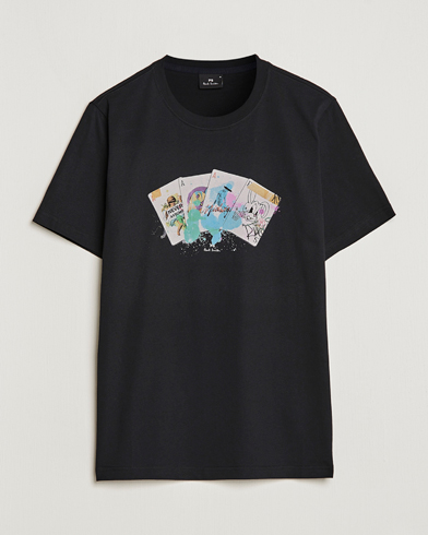 Mies | Paul Smith | PS Paul Smith | Card Regular Organic Cotton T-shirt Black