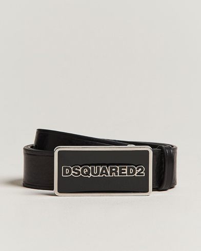 Mies | Vyöt | Dsquared2 | Logo Plated Belt Black