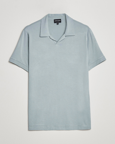 Mies |  | Giorgio Armani | Short Sleeve Stretch Polo Light Grey