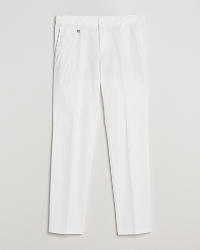 Mies | BOSS BLACK | BOSS BLACK | Genius Cotton Trousers White