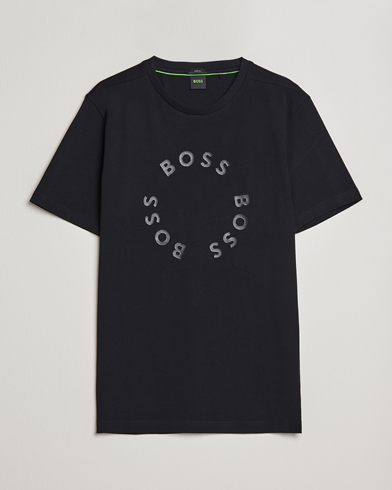 Mies | Active | BOSS Athleisure | Circle Logo Crew Neck T-Shirt Black