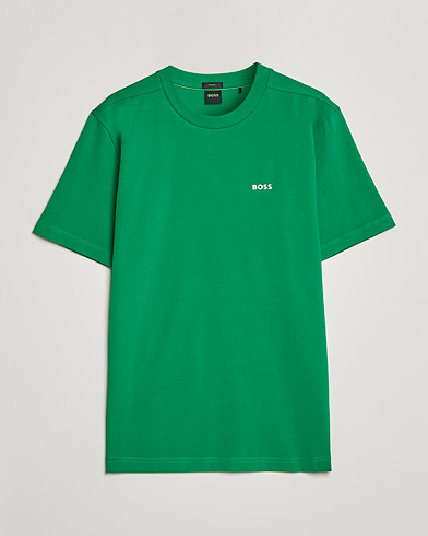 Mies | Active | BOSS Athleisure | Logo Crew Neck T-Shirt Open Green