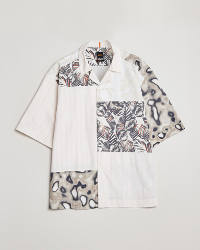 Mies | BOSS ORANGE | BOSS ORANGE | Lapis Resort Collar Printed Short Sleeve Shirt Bei