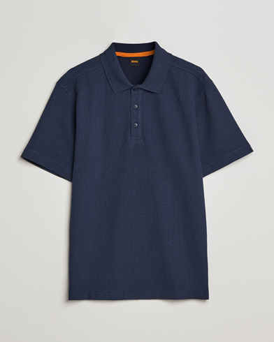 Mies |  | BOSS ORANGE | Petempesto Knitted Polo Dark Blue