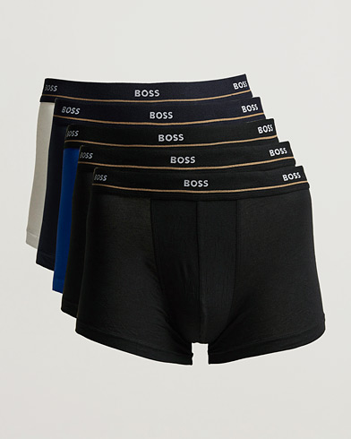 Mies | Alushousut | BOSS BLACK | 5-Pack Trunk Boxer Black/Navy/Blue/White