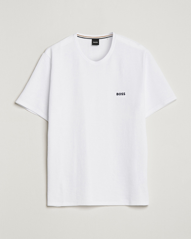 Mies |  | BOSS | Waffle Logo Crew Neck T-Shirt Open White