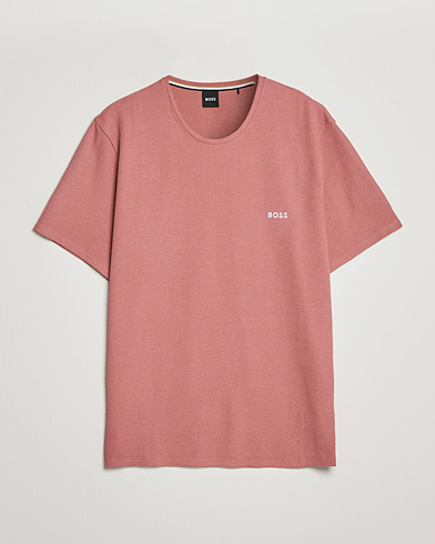 Mies |  | BOSS BLACK | Waffle Logo Crew Neck T-Shirt Open Pink