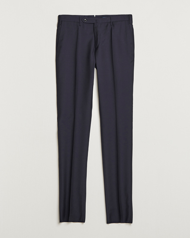 Mies |  | Incotex | Slim Fit Tropical Wool Trousers Navy