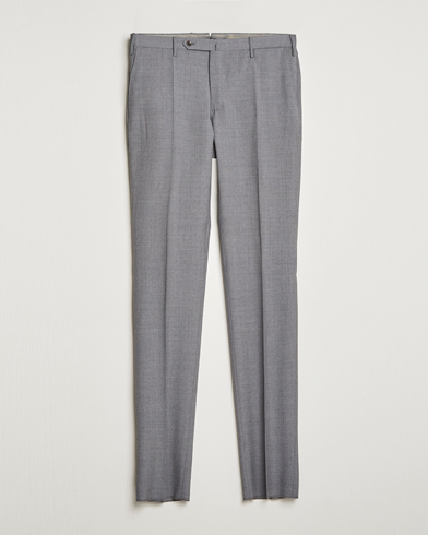 Mies | Incotex | Incotex | Slim Fit Tropical Wool Trousers Light Grey