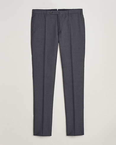 Mies | Incotex | Incotex | Slim Fit Tropical Wool Trousers Dark Grey