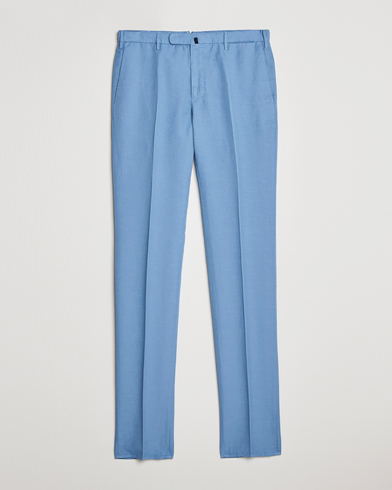 Mies |  | Incotex | Slim Fit Chinolino Trousers Light Blue