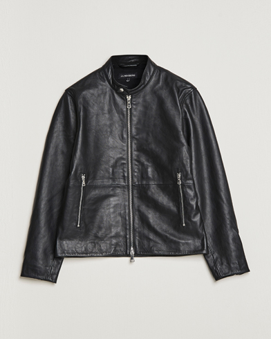 Mies | J.Lindeberg | J.Lindeberg | Boris Biker Leather Jacket Black