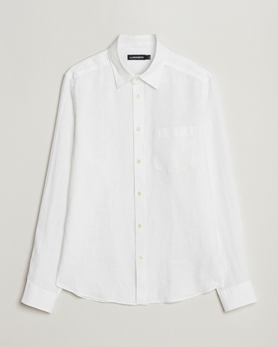 Mies | Osastot | J.Lindeberg | Slim Fit Clean Linen Shirt White