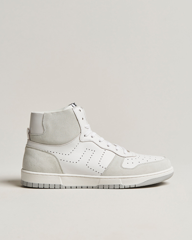 Mies |  | J.Lindeberg | Kane High Top Leather Sneaker White