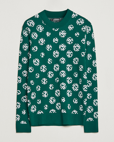 Mies |  | J.Lindeberg | Gus Jaccquard Knitted Sweater Rain Forest