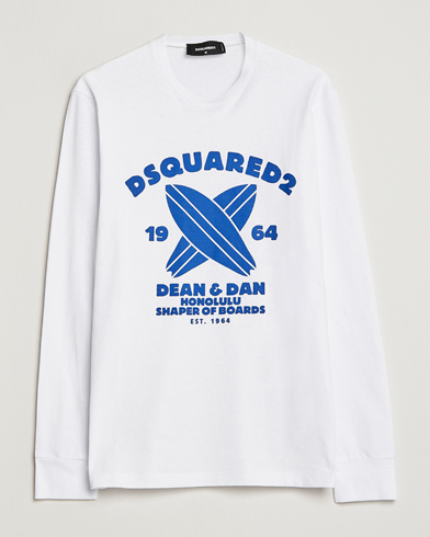 Mies | Dsquared2 | Dsquared2 | Long Sleeve Surf Tee White