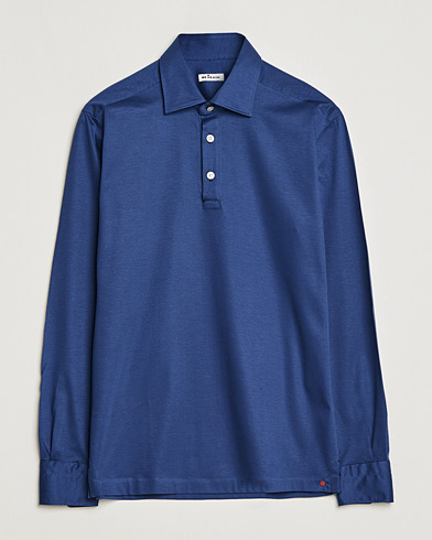 Mies | Kiton | Kiton | Popover Shirt Dark Blue