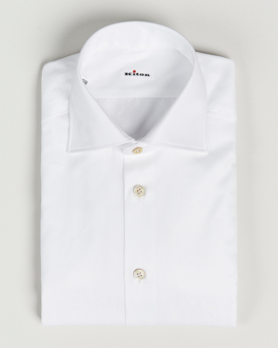 Mies | Bisnespaidat | Kiton | Slim Fit Dress Shirt White