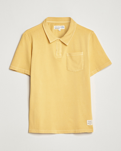 Mies |  | Merz b. Schwanen | Organic Cotton Washed Polo Sunshine Yellow